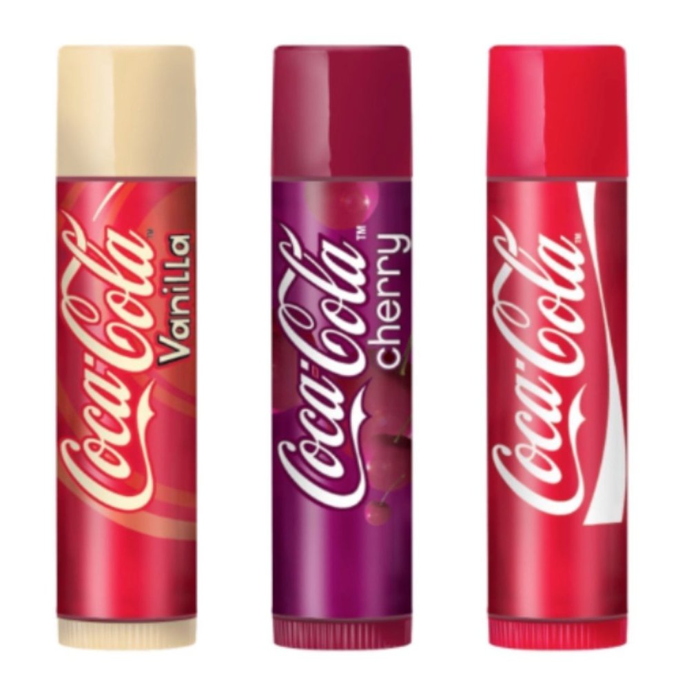 Lip Smacker Coca-Cola Chapstick classic cherry vanilla Set of 3 packs